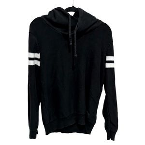 Guess black with white stripe pull over hoodie.